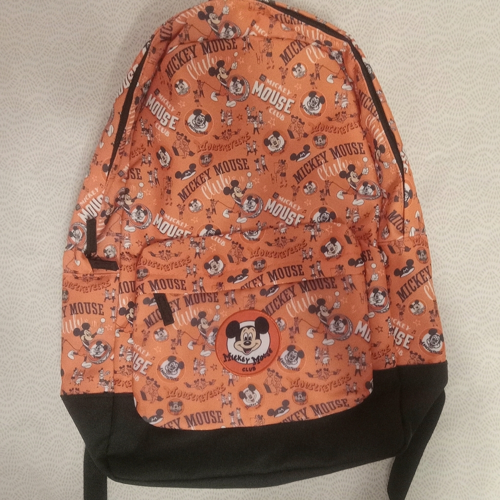 Disney Mickey Mouse Club Canvas Bag with Black and White Accents